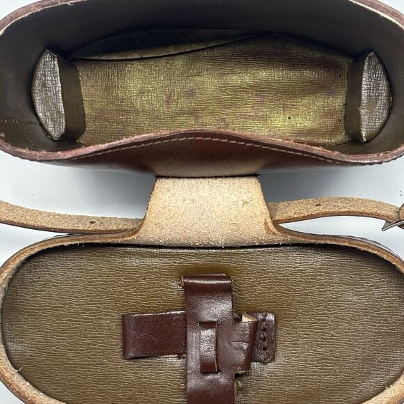 PZO Binoculars LP6x30 Vintage Poland Rare Army Militaria Cold War Leather Case - Picture 11 of 14